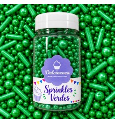 Sprinkles Mix Rods & Balls Green