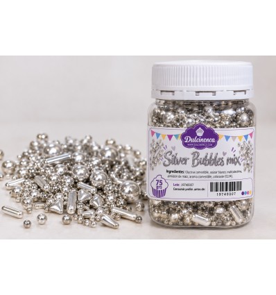 Sprinkles Plata-Silver bubbles mix