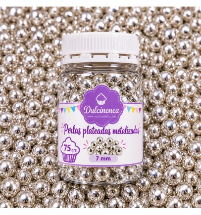 PERLAS PLATA METALIZADAS 7 MM. Special Pastry
